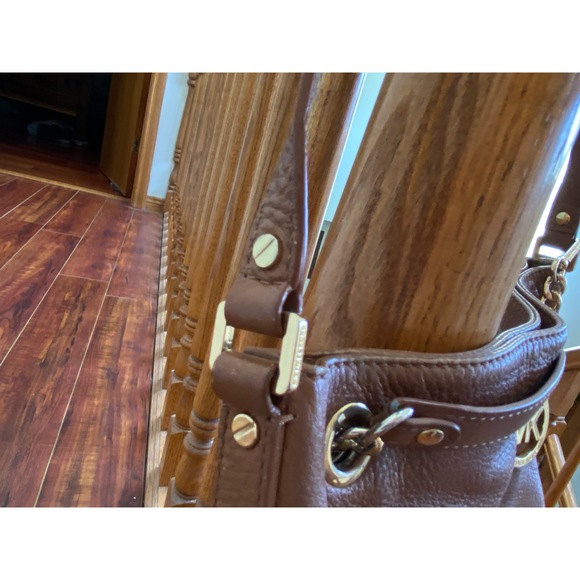 Michael Kors Brown Leather Hobo Satchel - Picture 9 of 10